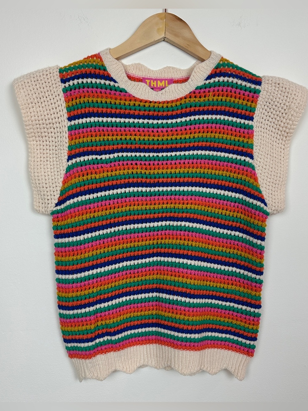 THML Rainbow Knit Sweater Top Size XS
